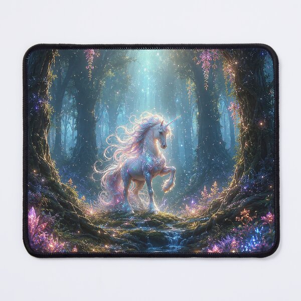 Item preview, Luminara Moonstride: The Enchanted Forest Unicorn designed and sold by BlissBlvdShop.