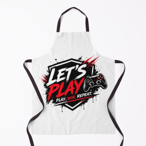 Item preview, Let's Play - Play Win Repeat Gaming Controller Gamer T-Shirt designed and sold by TheWorldGameStudio .