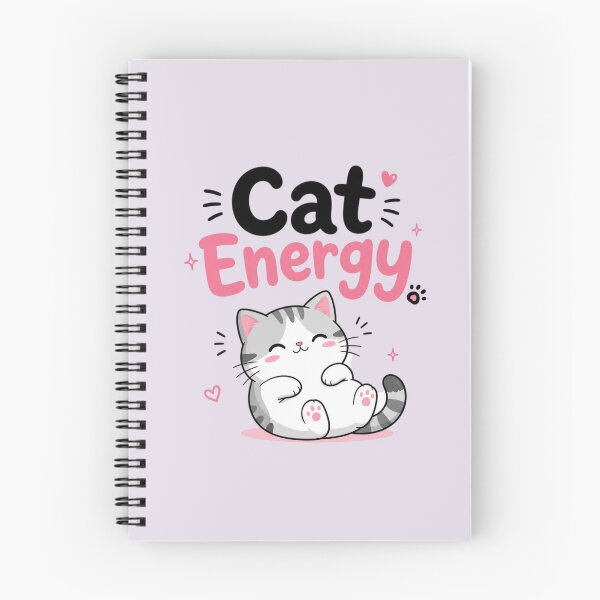 Item preview, Cat Energy Cute Kawaii Cat Typography | Funny Cat Lover Aesthetic Sticker Design designed and sold by Sanika arts .