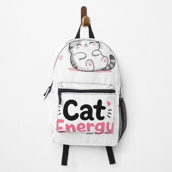 Item preview, Cat Energy Cute Kawaii Cat Typography | Funny Cat Lover Aesthetic Sticker Design designed and sold by Sanika arts .
