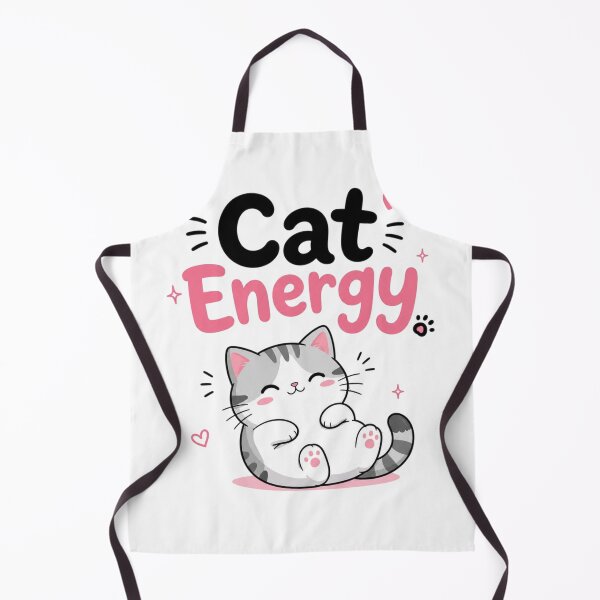 Item preview, Cat Energy Cute Kawaii Cat Typography | Funny Cat Lover Aesthetic Sticker Design designed and sold by Sanika arts .