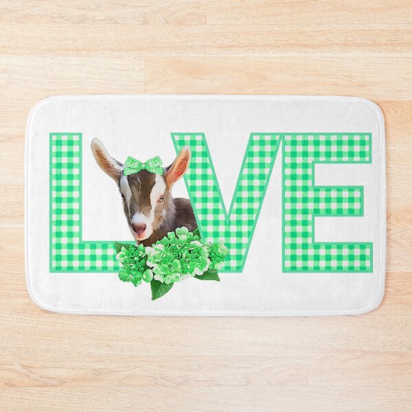 Item preview, Toggenburg “Love” with gingham and flowers designed and sold by CritterCapers.