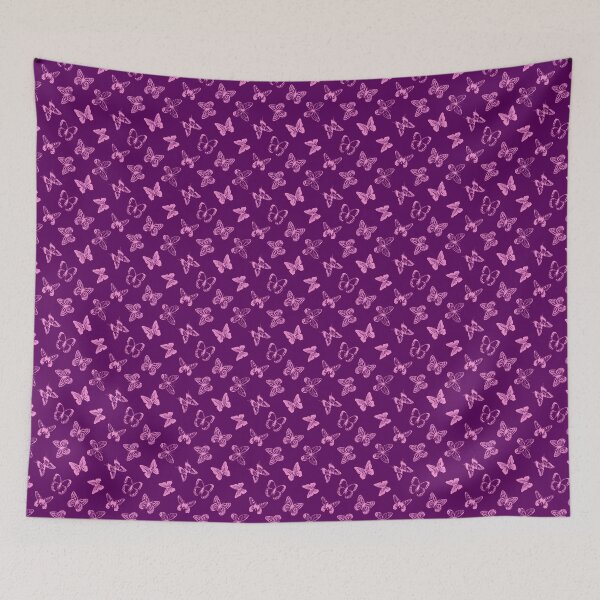 Item preview, Purple and Pink Butterfly Pattern Design designed and sold by PatternTitan.