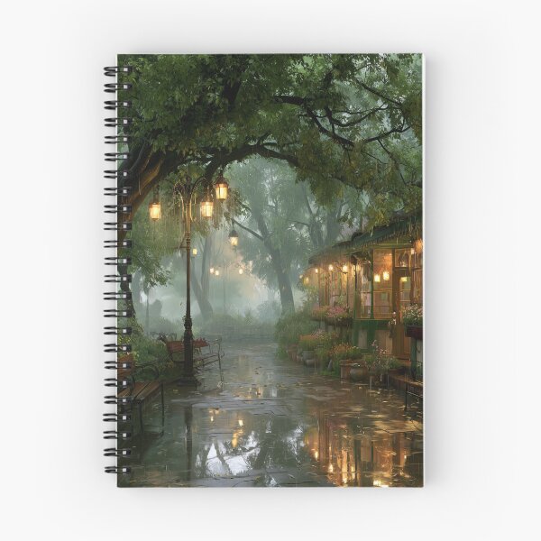Item preview, Rainy Garden Cafe Cozy Botanical Scene designed and sold by Rtymer.