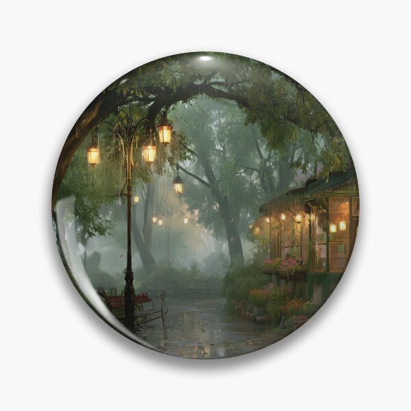 Item preview, Rainy Garden Cafe Cozy Botanical Scene designed and sold by Rtymer.