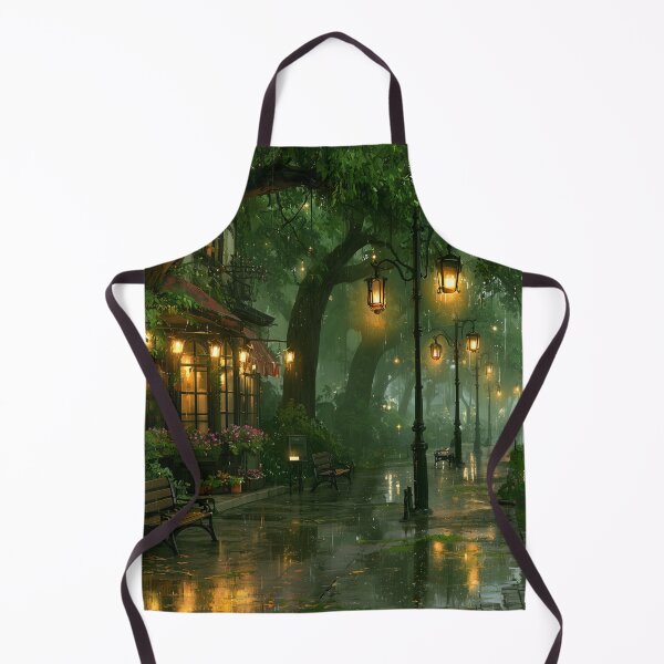 Item preview, Rainy Garden Cafe Cozy Botanical Scene designed and sold by Rtymer.