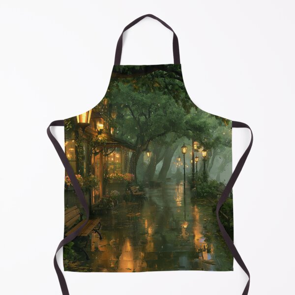 Item preview, Rainy Garden Cafe Cozy Botanical Scene designed and sold by Rtymer.
