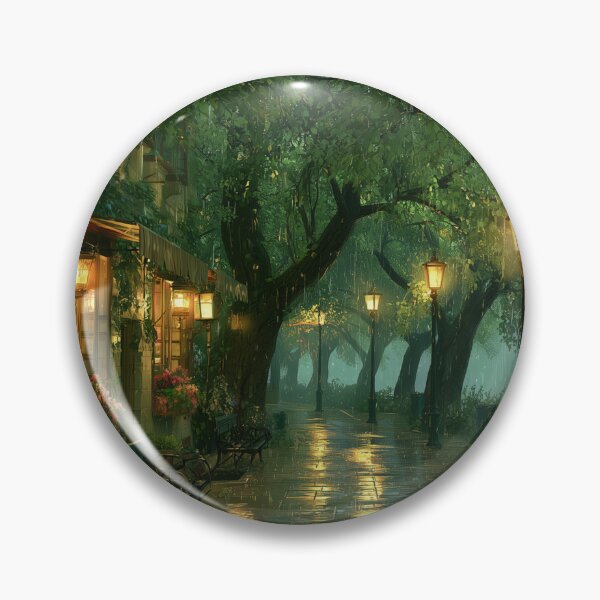 Item preview, Rainy Garden Cafe Cozy Botanical Scene designed and sold by Rtymer.