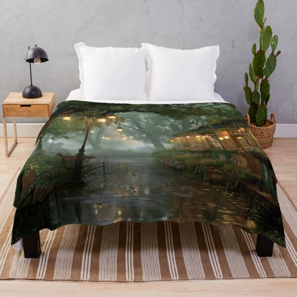 Item preview, Rainy Garden Cafe Cozy Botanical Scene designed and sold by Rtymer.