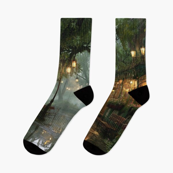 Item preview, Rainy Garden Cafe Cozy Botanical Scene designed and sold by Rtymer.