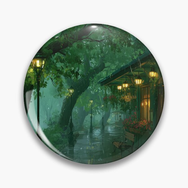 Item preview, Rainy Garden Cafe Cozy Botanical Scene designed and sold by Rtymer.