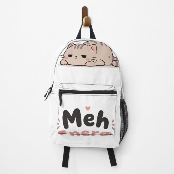 Item preview, Meh Energy Cute Kawaii Cat | Funny Low Energy Mood Sticker | Lazy Aesthetic Cartoon Design designed and sold by Sanika arts .