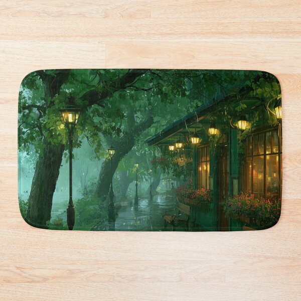 Item preview, Rainy Garden Cafe Cozy Botanical Scene designed and sold by Rtymer.