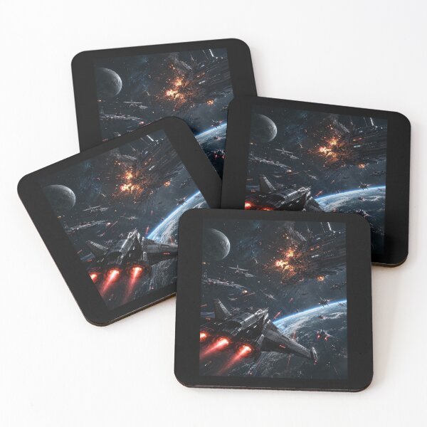 Item preview, Epic Space Battle Over Earth designed and sold by A-M-G-Shop.