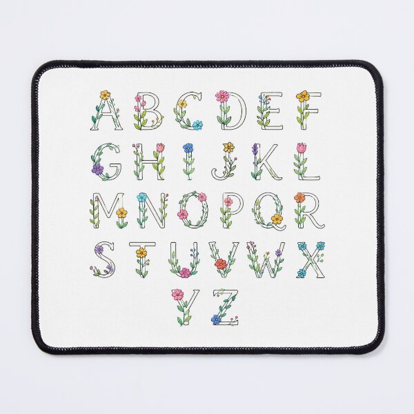Item preview, Floral alphabet designed and sold by uunaa.