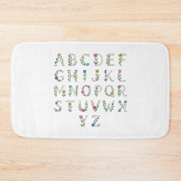 Item preview, Floral alphabet designed and sold by uunaa.