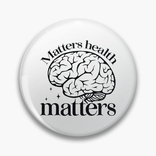 Item preview, Matters Health Matters - Mental Health Quotes Retro Vintage Aesthetic Cute Self Care Support Gift designed and sold by FuzionRaptor.