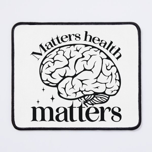 Item preview, Matters Health Matters - Mental Health Quotes Retro Vintage Aesthetic Cute Self Care Support Gift designed and sold by FuzionRaptor.