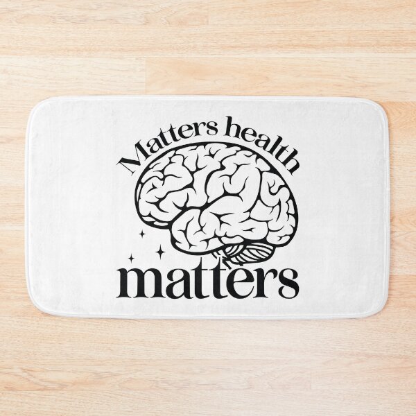 Item preview, Matters Health Matters - Mental Health Quotes Retro Vintage Aesthetic Cute Self Care Support Gift designed and sold by FuzionRaptor.