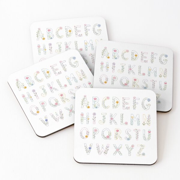 Item preview,  Floral alphabet designed and sold by uunaa.