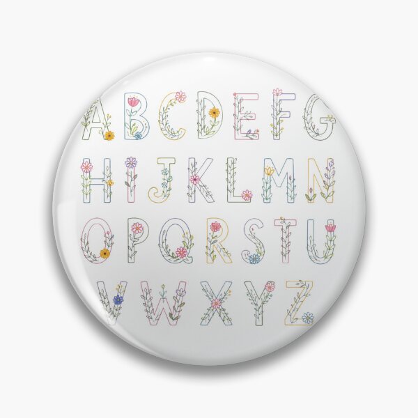 Item preview,  Floral alphabet designed and sold by uunaa.