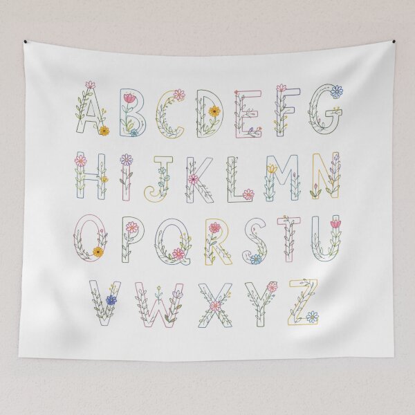 Item preview,  Floral alphabet designed and sold by uunaa.