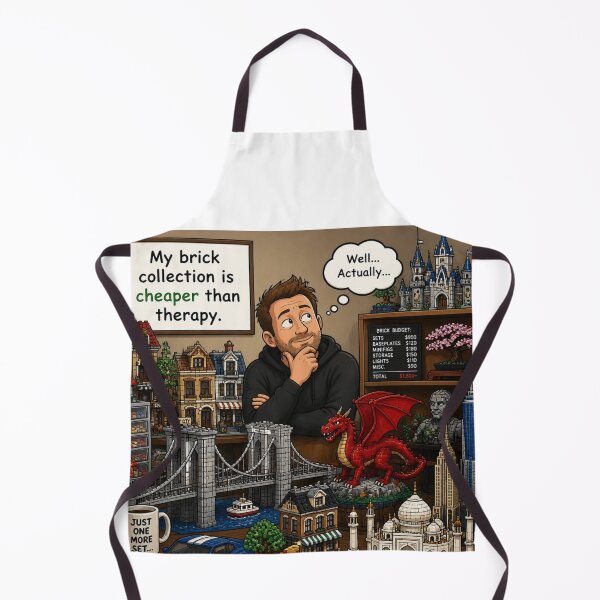 Item preview, My brick collection is cheaper than therapy. Well...Actually... designed and sold by CinemaChronik.