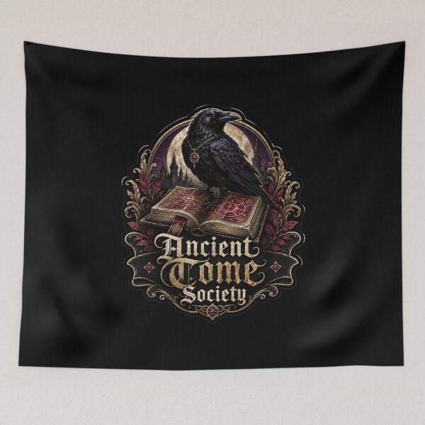 Item preview, Ancient Tome Society Raven Book Sticker  designed and sold by Sketchlegacy.