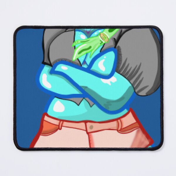 Item preview, Cyberpunk Cyan Alien Girl designed and sold by BloomGaller.