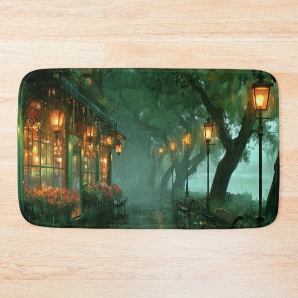 Item preview, Rainy Garden Cafe Cozy Botanical Scene designed and sold by Rtymer.