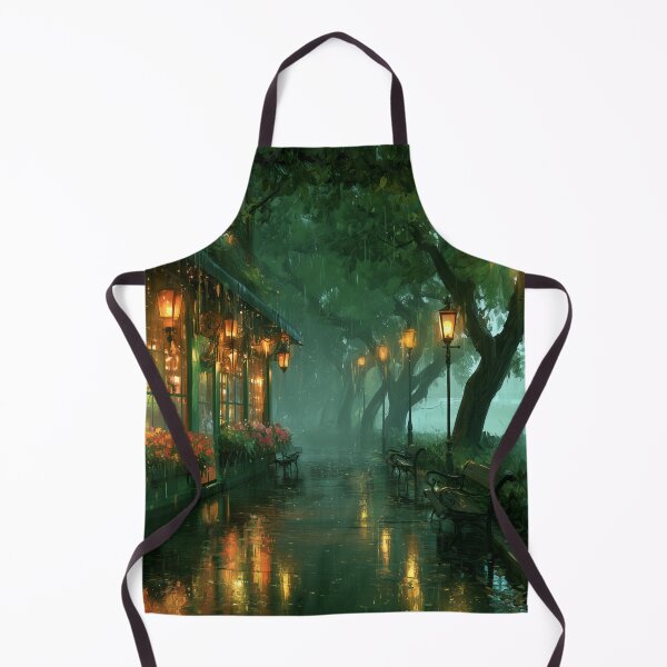 Item preview, Rainy Garden Cafe Cozy Botanical Scene designed and sold by Rtymer.