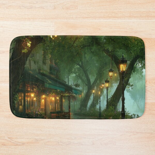 Item preview, Rainy Garden Cafe Cozy Botanical Scene designed and sold by Rtymer.
