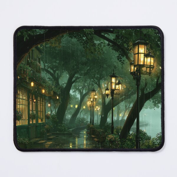 Item preview, Rainy Garden Cafe Cozy Botanical Scene designed and sold by Rtymer.