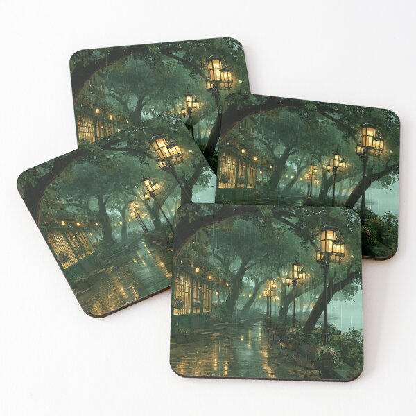 Item preview, Rainy Garden Cafe Cozy Botanical Scene designed and sold by Rtymer.