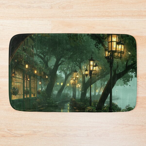 Item preview, Rainy Garden Cafe Cozy Botanical Scene designed and sold by Rtymer.