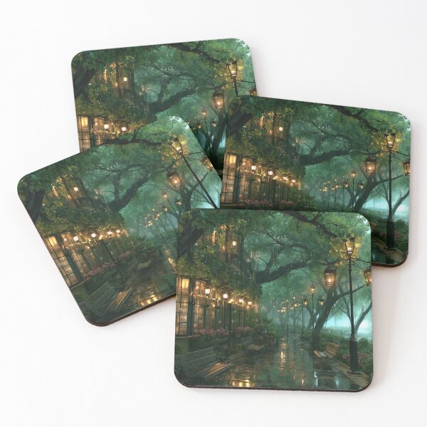 Item preview, Rainy Garden Cafe Cozy Botanical Scene designed and sold by Rtymer.