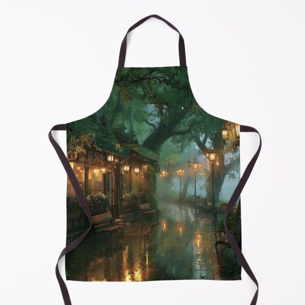 Item preview, Rainy Garden Cafe Cozy Botanical Scene designed and sold by Rtymer.