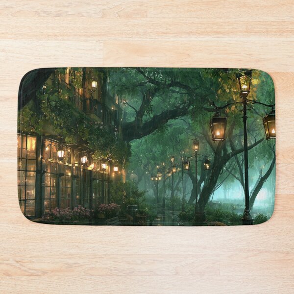 Item preview, Rainy Garden Cafe Cozy Botanical Scene designed and sold by Rtymer.