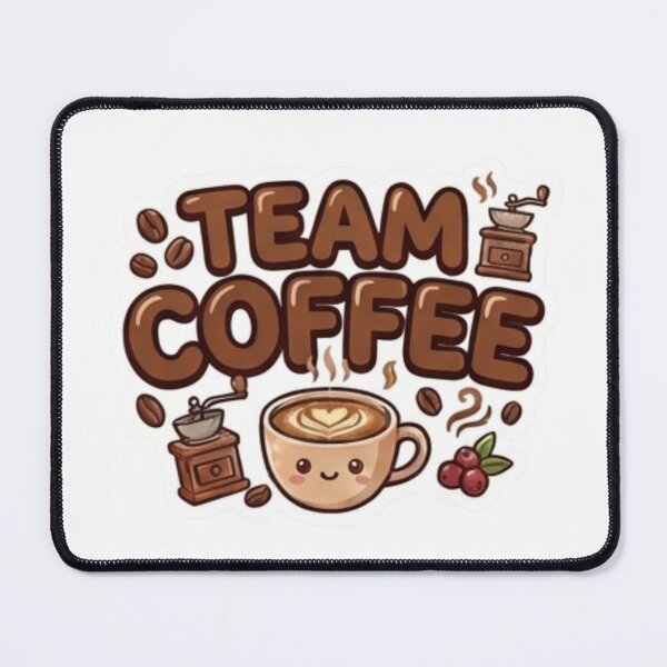 Item preview, Team Coffee -Cute Kawaii Team Drinks - Laptop & Suitcase Stickers designed and sold by asumintjapan1.