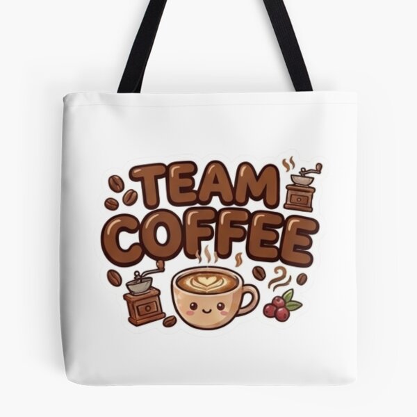 Item preview, Team Coffee -Cute Kawaii Team Drinks - Laptop & Suitcase Stickers designed and sold by asumintjapan1.