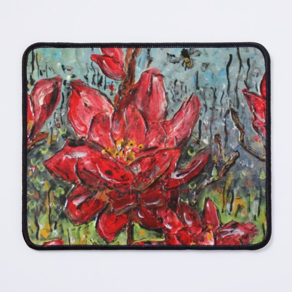 Item preview, Impressionist Red Floral Swarm designed and sold by BloomGaller.