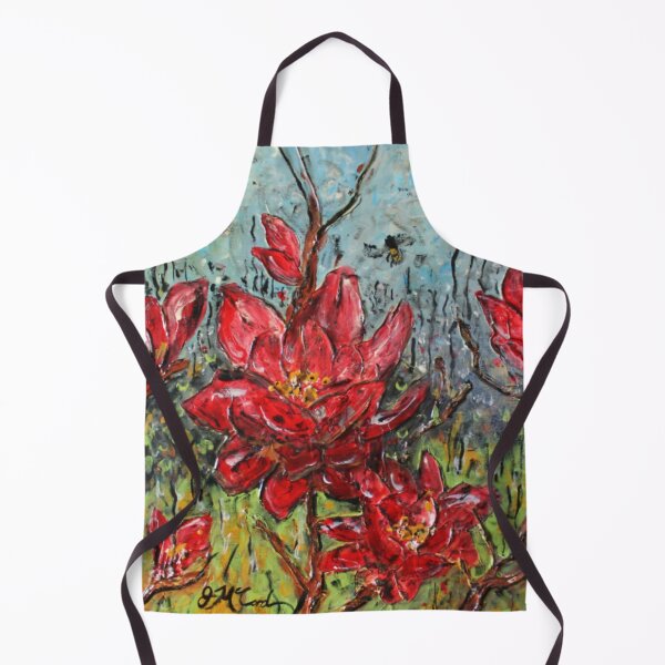 Item preview, Impressionist Red Floral Swarm designed and sold by BloomGaller.