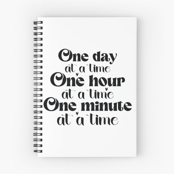 Item preview, One Day At A Time One Hour One Minute - Mental Health Quotes Retro Vintage Aesthetic Cute Gift designed and sold by FuzionRaptor.