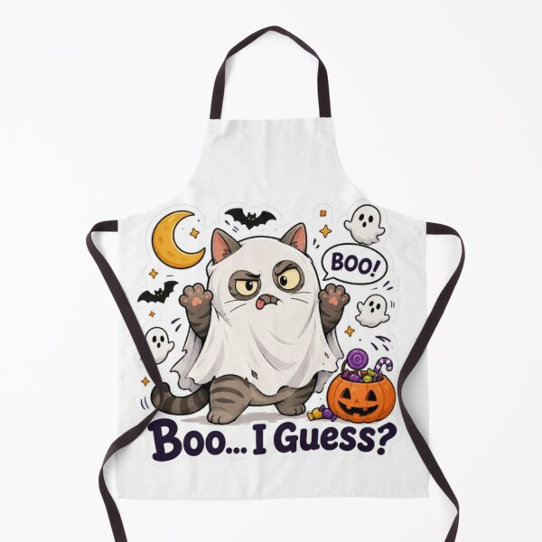 Item preview, Grumpy Cat Dressed As A Ghost designed and sold by Snurly.