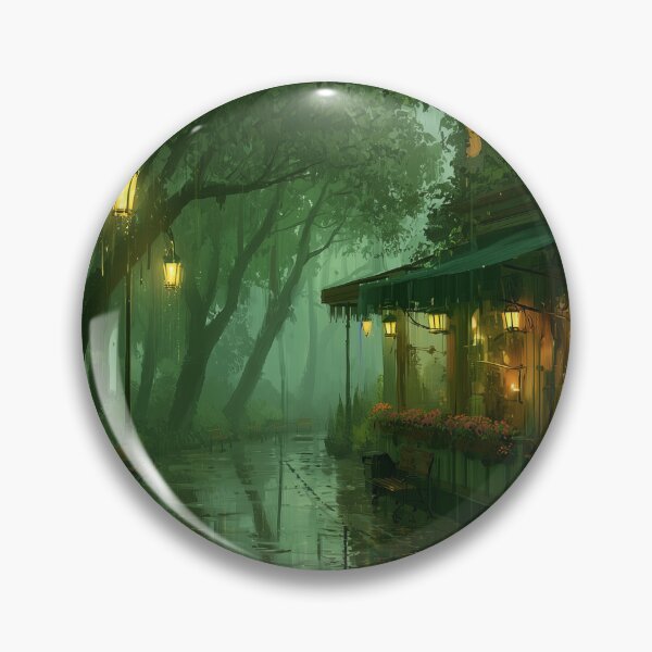 Item preview, Rainy Garden Cafe Cozy Botanical Scene designed and sold by Rtymer.