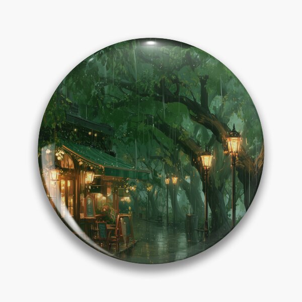Item preview, Rainy Garden Cafe Cozy Botanical Scene designed and sold by Rtymer.