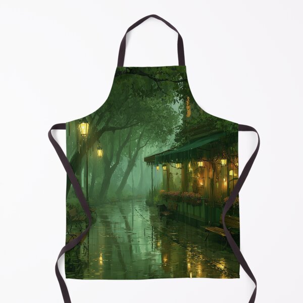 Item preview, Rainy Garden Cafe Cozy Botanical Scene designed and sold by Rtymer.