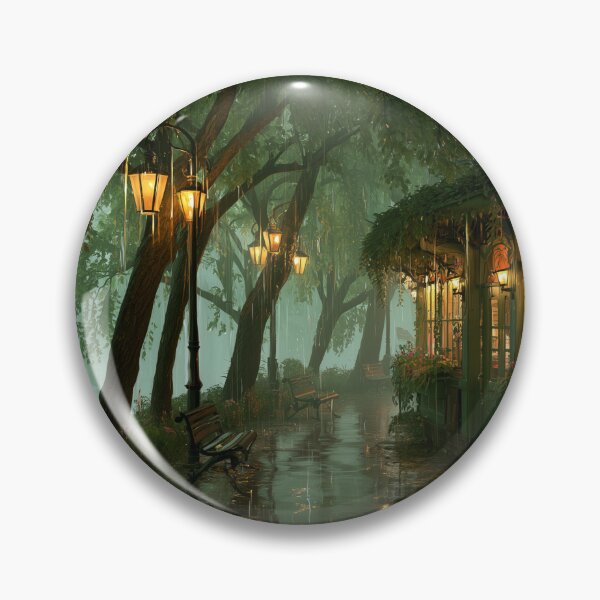 Item preview, Rainy Garden Cafe Cozy Botanical Scene designed and sold by Rtymer.
