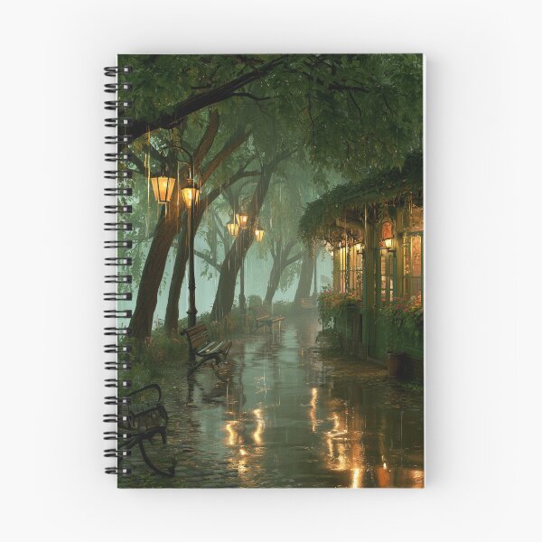 Item preview, Rainy Garden Cafe Cozy Botanical Scene designed and sold by Rtymer.