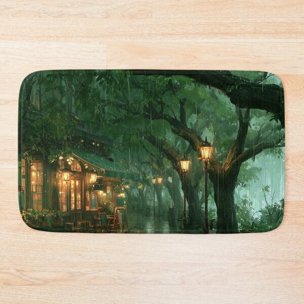 Item preview, Rainy Garden Cafe Cozy Botanical Scene designed and sold by Rtymer.